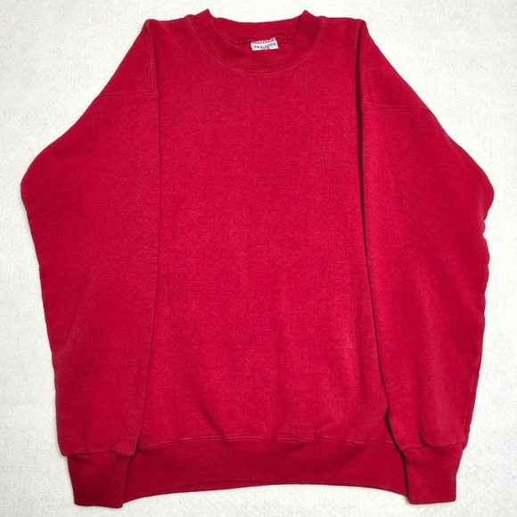 Lee Other - Vintage Lee Sturdy Sweats Blank Boxy Sweatshirt USA Red Mens Large Streetwear